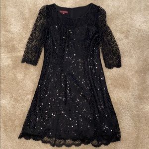 Remarkable Black Lace Sheath Dress